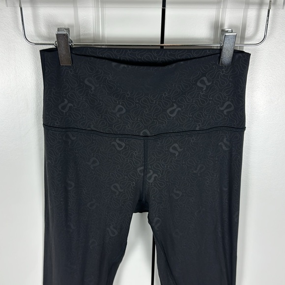Lululemon Align High-Rise Pant 28" Yogo Emboss Black / Black - Picture 6 of 11